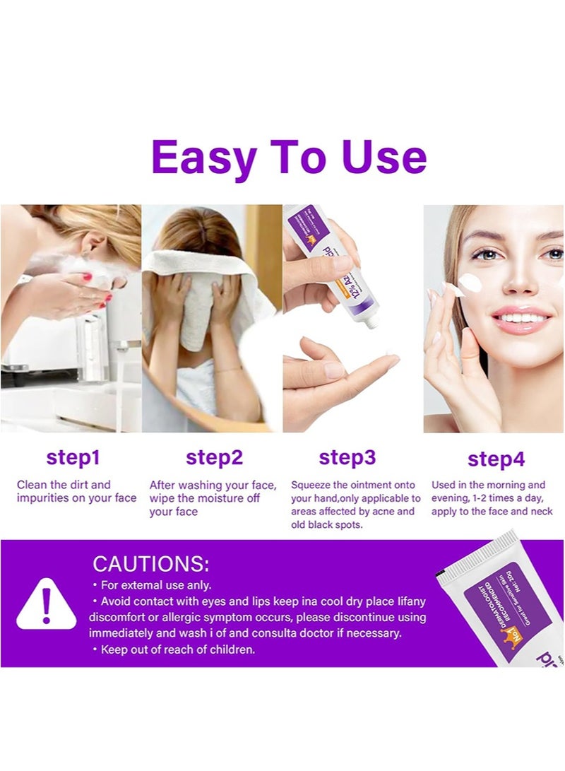 CARVENCHY 3 Pcs Azelaic Acid Serum, Azelaic Acid 12% Cream,Hyaluronic Acid and Niacinamide, Relieves Redness, Dark Spots, Rosacea, Balances Excess Sebum, Brightening Face Skin Care Treatment for All Skin Types 20g*3 - Image 3